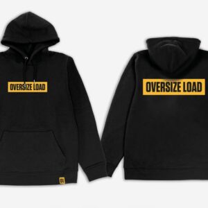 Oversize Load Sign Black Hoodie - WCS Permits
